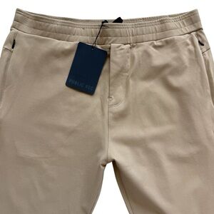 NWT Public Rec All Day Every Day Pants Stretch Elastic Waist Jogger 38x32 Khaki